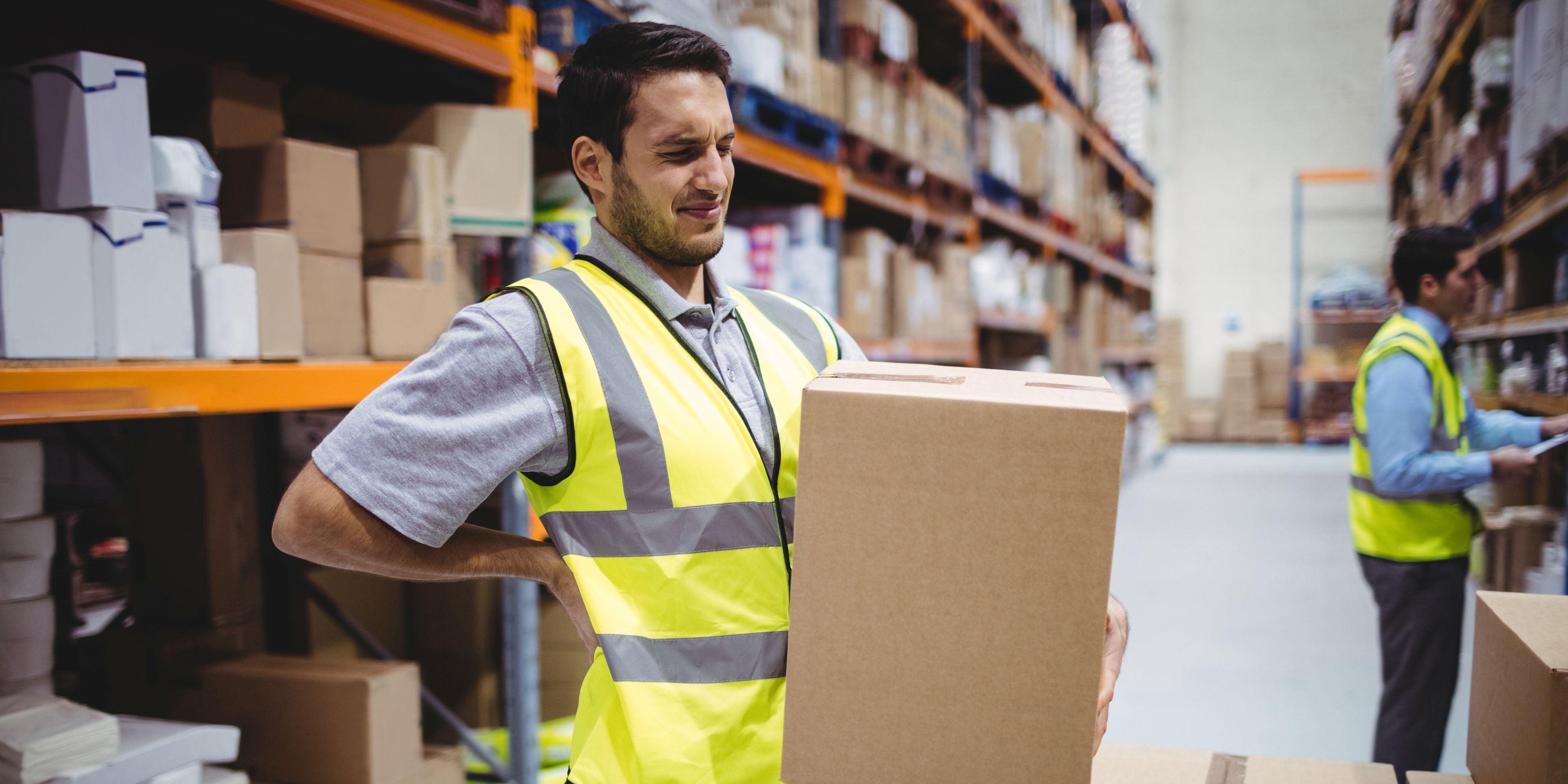Warehouse Worker with Back Pain